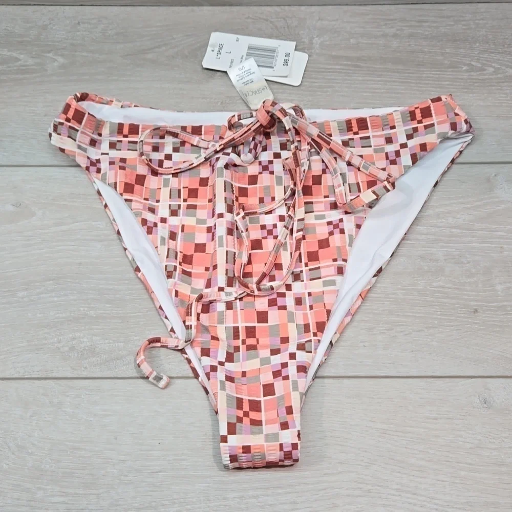 NWT L Space Women Anthropologie Joy Bottom Bitsy swim sz L